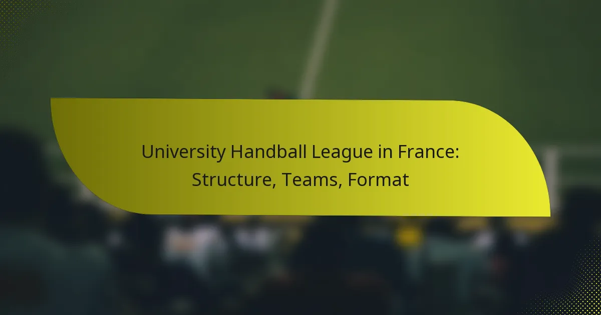 University Handball League in France: Structure, Teams, Format